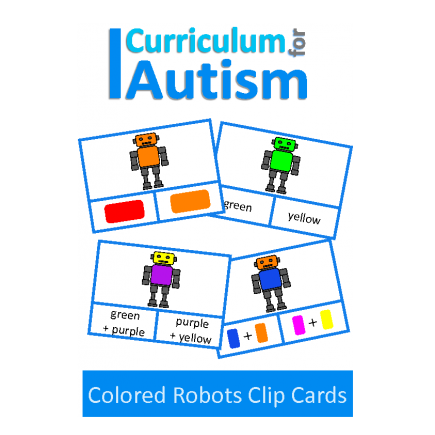 Robots Color Clip Cards